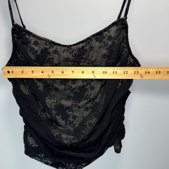 Willow & Root Black Lace Corset Crop Top Women's Medium NWT - Picture 6 of 7